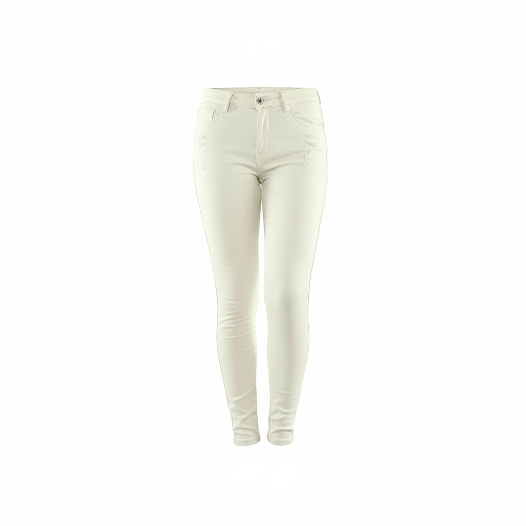 Pantalón recto ajustado con cinturón que define tu silueta con elegancia casual