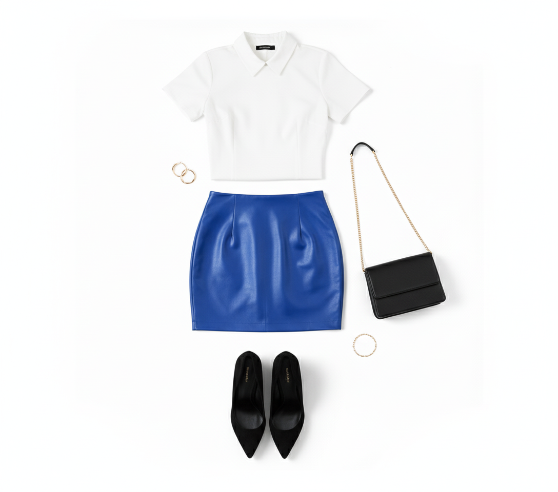 Minifalda vinipiel que define tu silueta con elegancia urbana