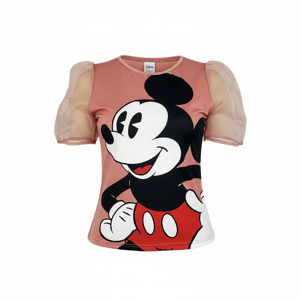 Blusa manga princesa con estampado divertido que resalta tu personalidad