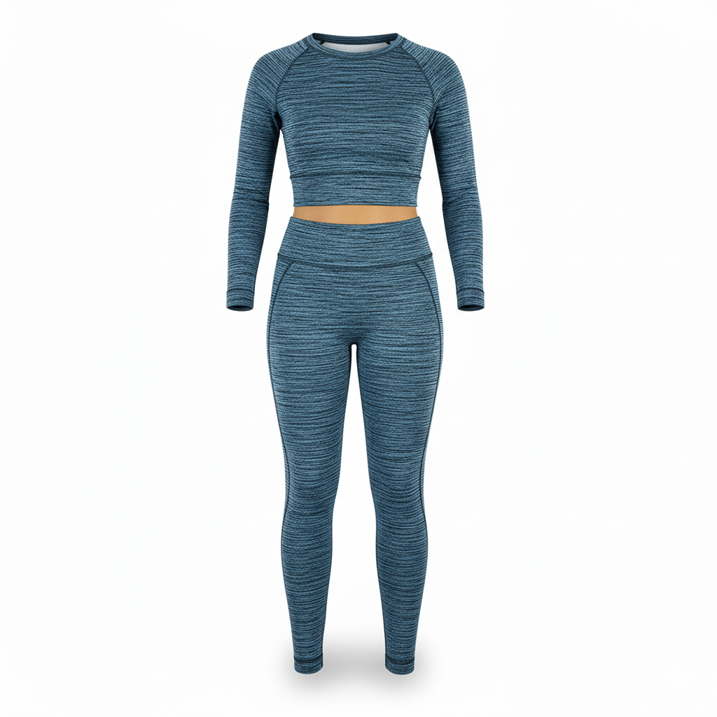 Conjunto deportivo con grecas que realza y estiliza en movimiento