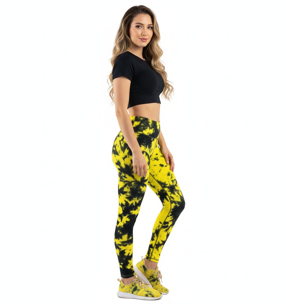 Leggins deportivo con estampado acuarela que potencia tu energía visual