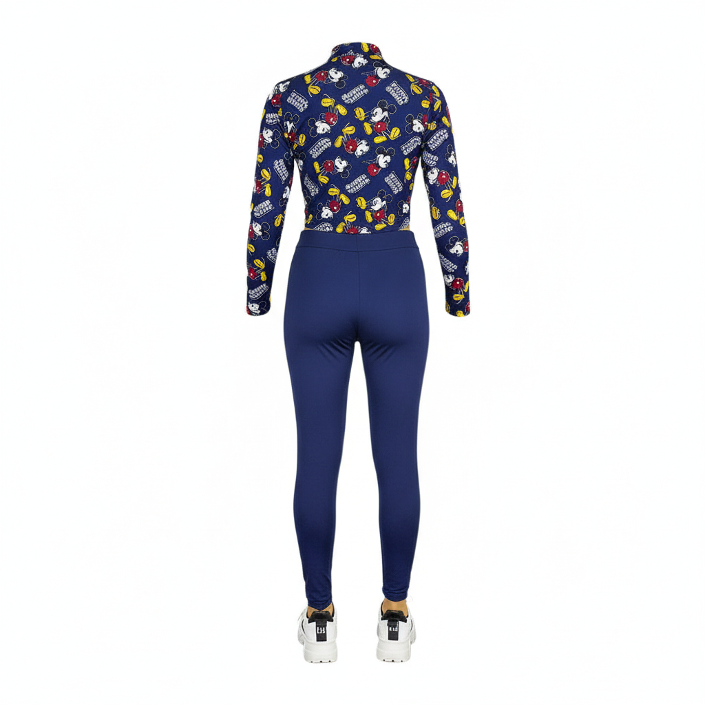 Conjunto estampado que combina diversión y estilo relajado