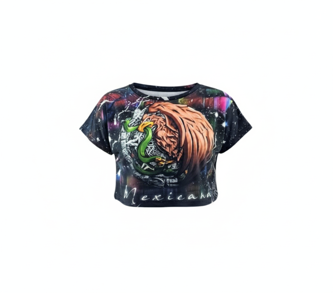 Blusa manga corta estampada que celebra tu orgullo con estilo visual