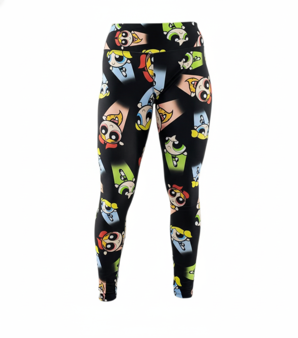 Leggins deportivos con estampado animado que despiertan tu poder interior