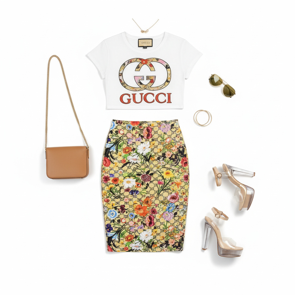 Conjunto con falda 3/4 que estiliza tu figura con elegancia atrevida