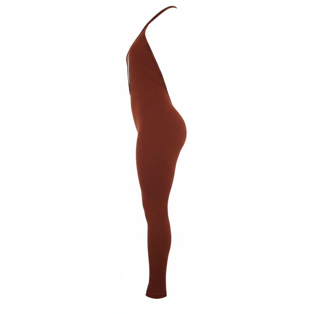 Enterizo largo con escote cruzado que resalta tu silueta con sensualidad sofisticada
