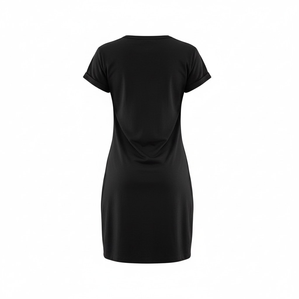 Vestido corto relajado que fluye con libertad y frescura