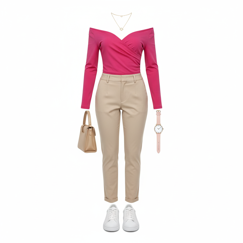 Blusa manga larga off shoulder que resalta tu silueta con elegancia sutil