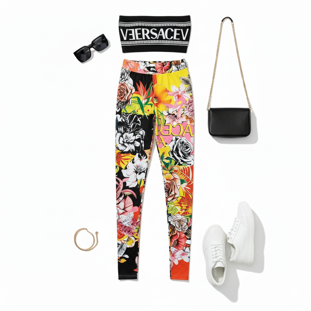 Conjunto casual floral que realza tu figura con actitud atrevida