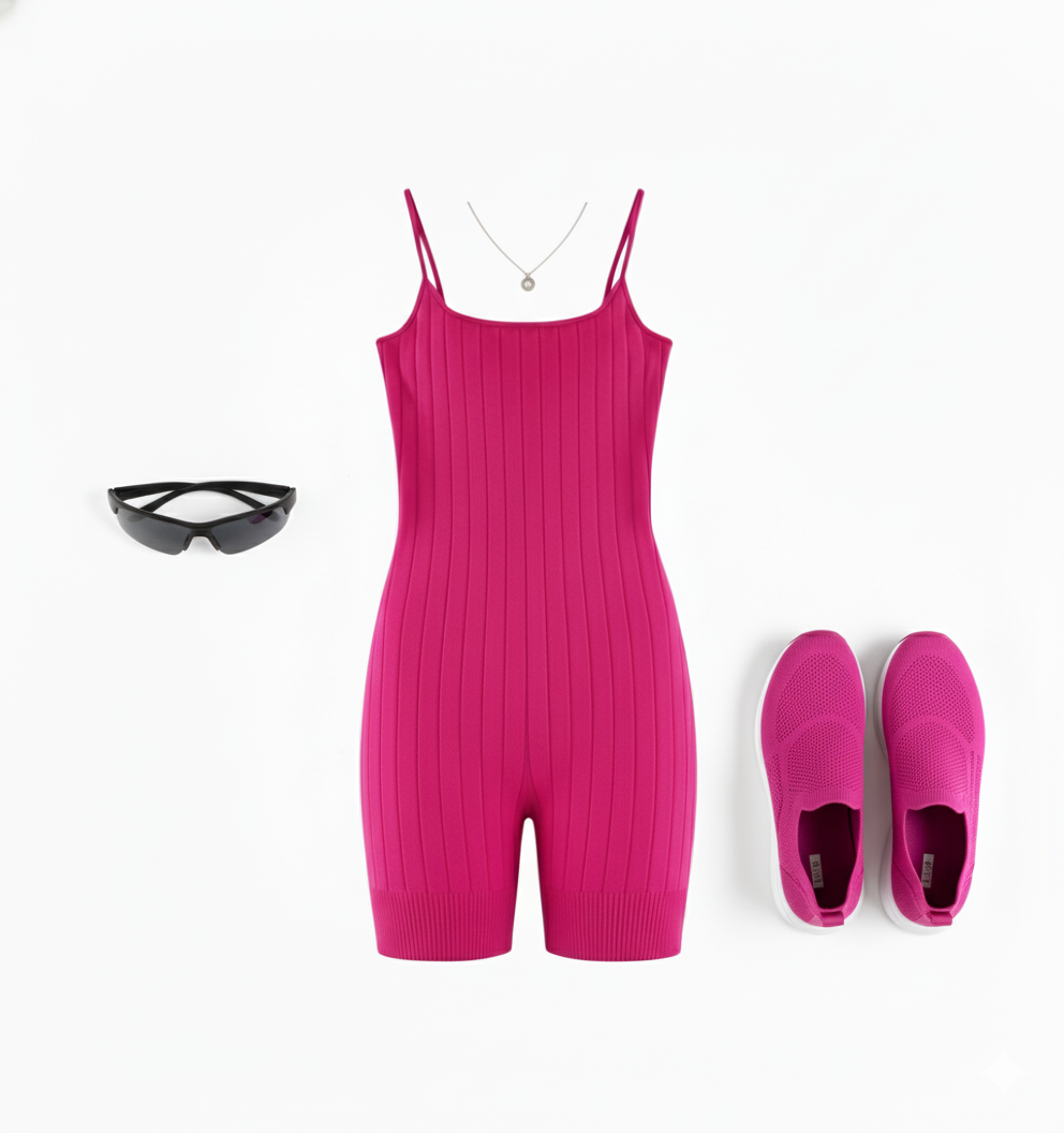 Enterizo corto de tirantes que define tu figura con libertad y sensualid