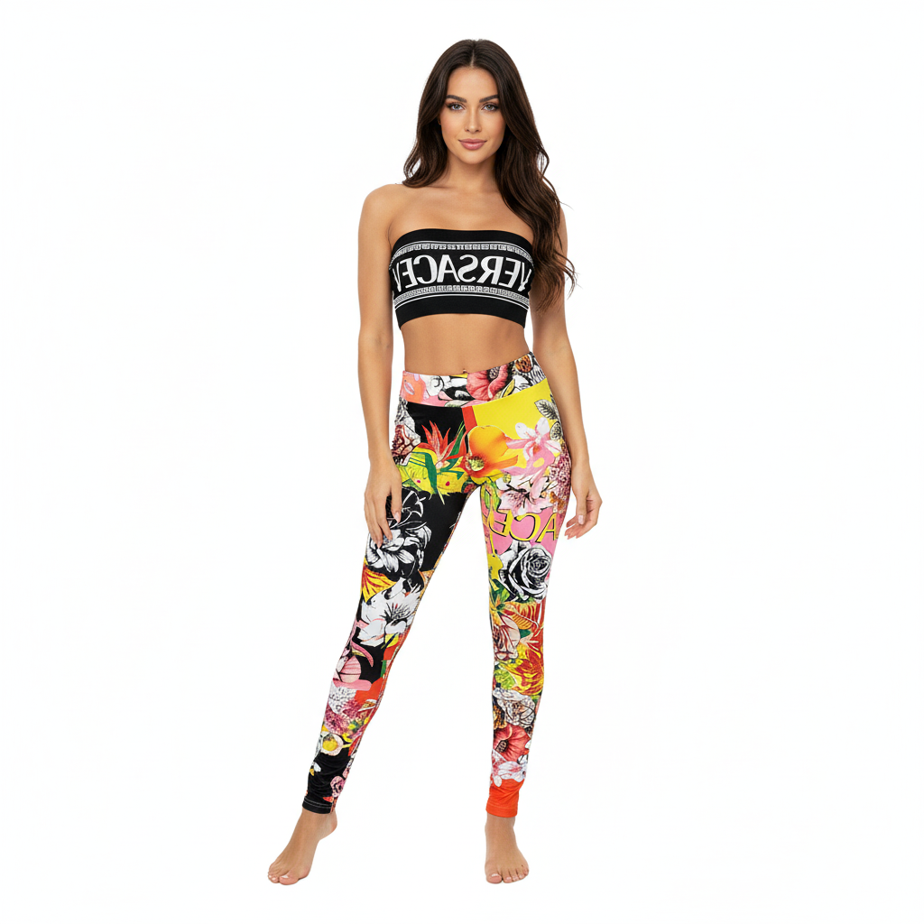 Conjunto casual floral que realza tu figura con actitud atrevida