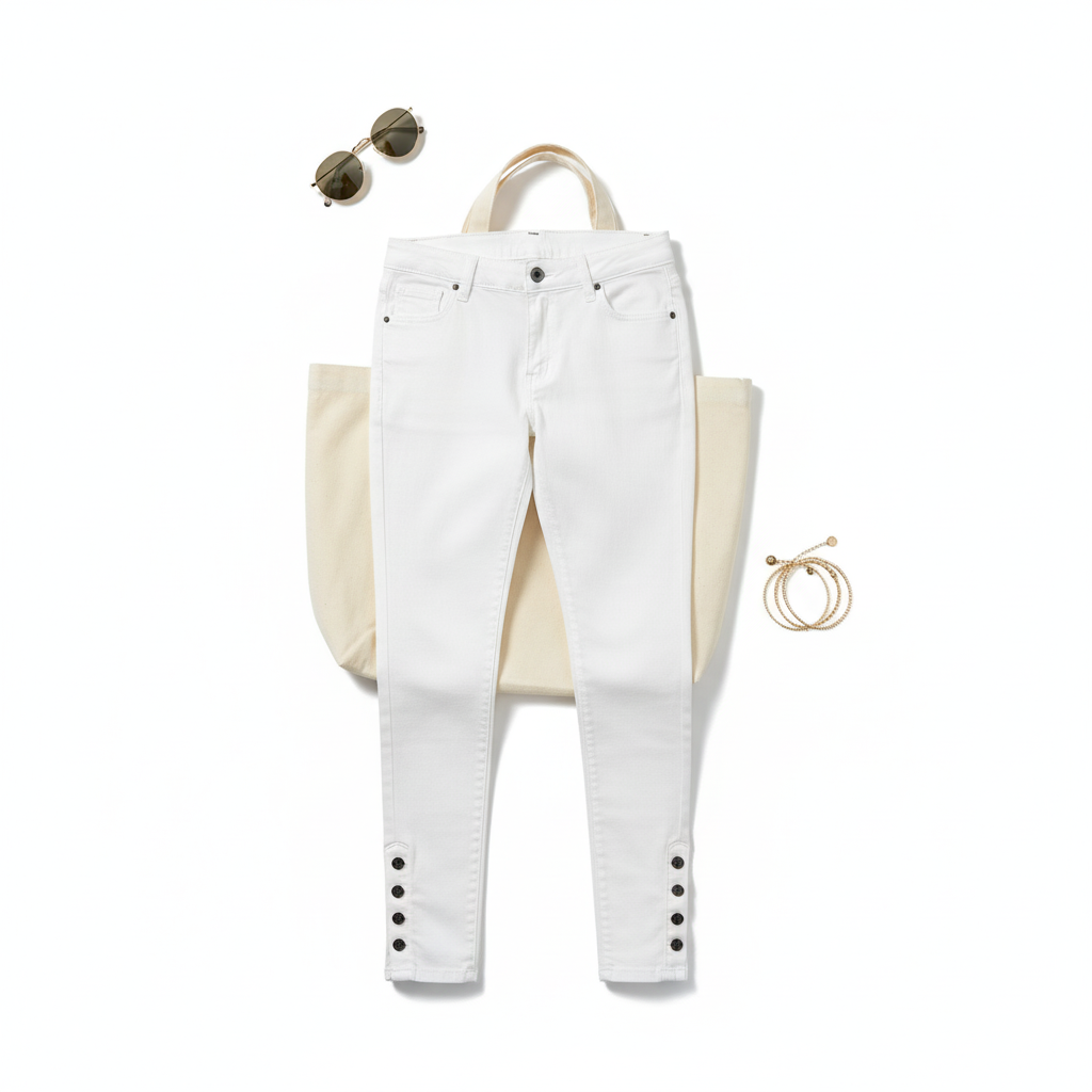 Pantalón de mezclilla que realza tus curvas con estilo estructurado