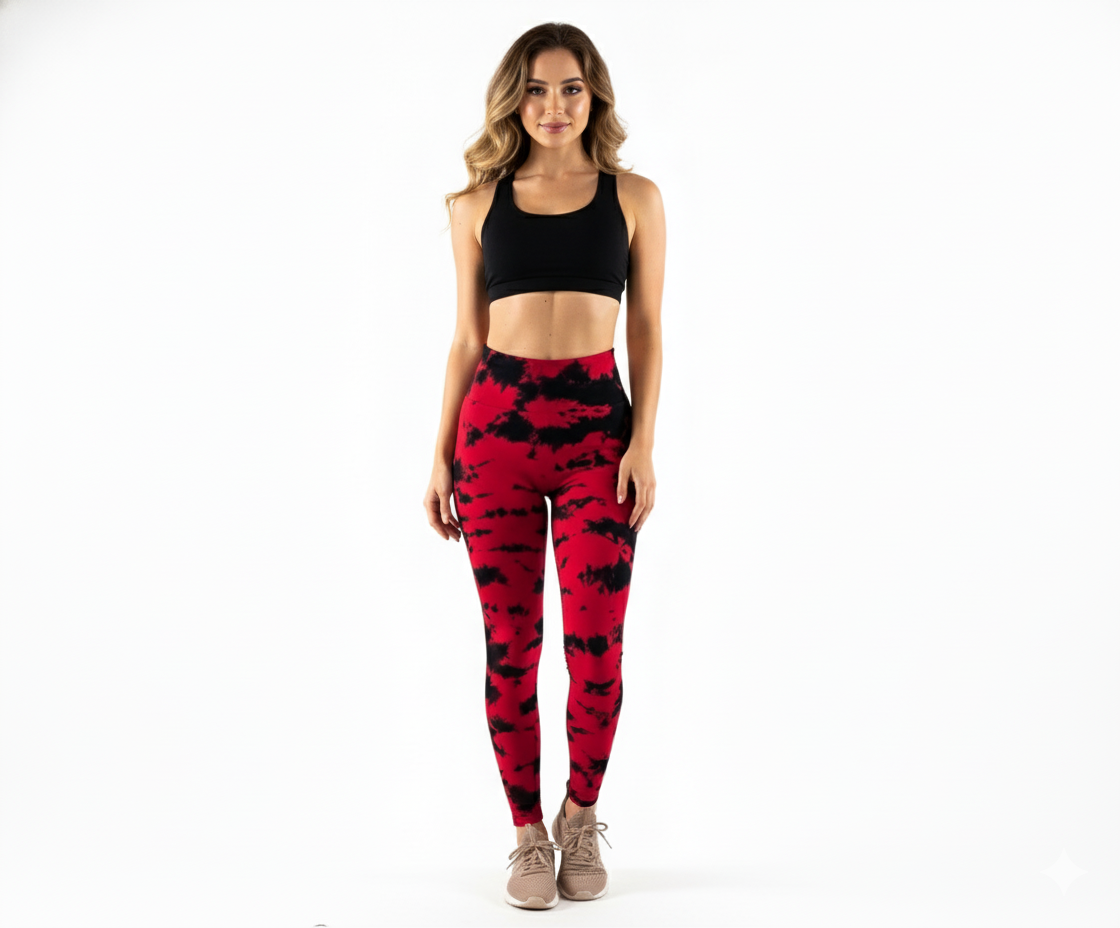 Leggins deportivo con estampado acuarela que potencia tu energía visual