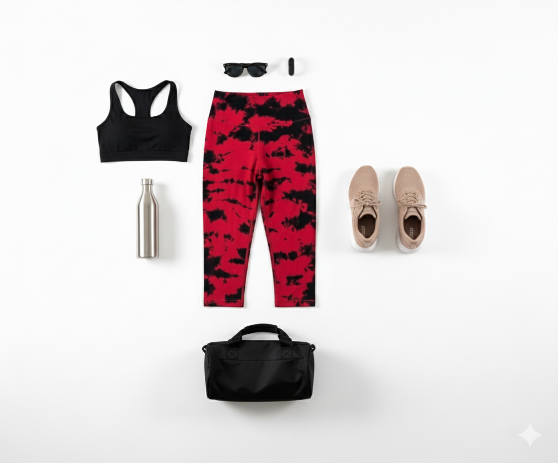 Leggins deportivo con estampado acuarela que potencia tu energía visual