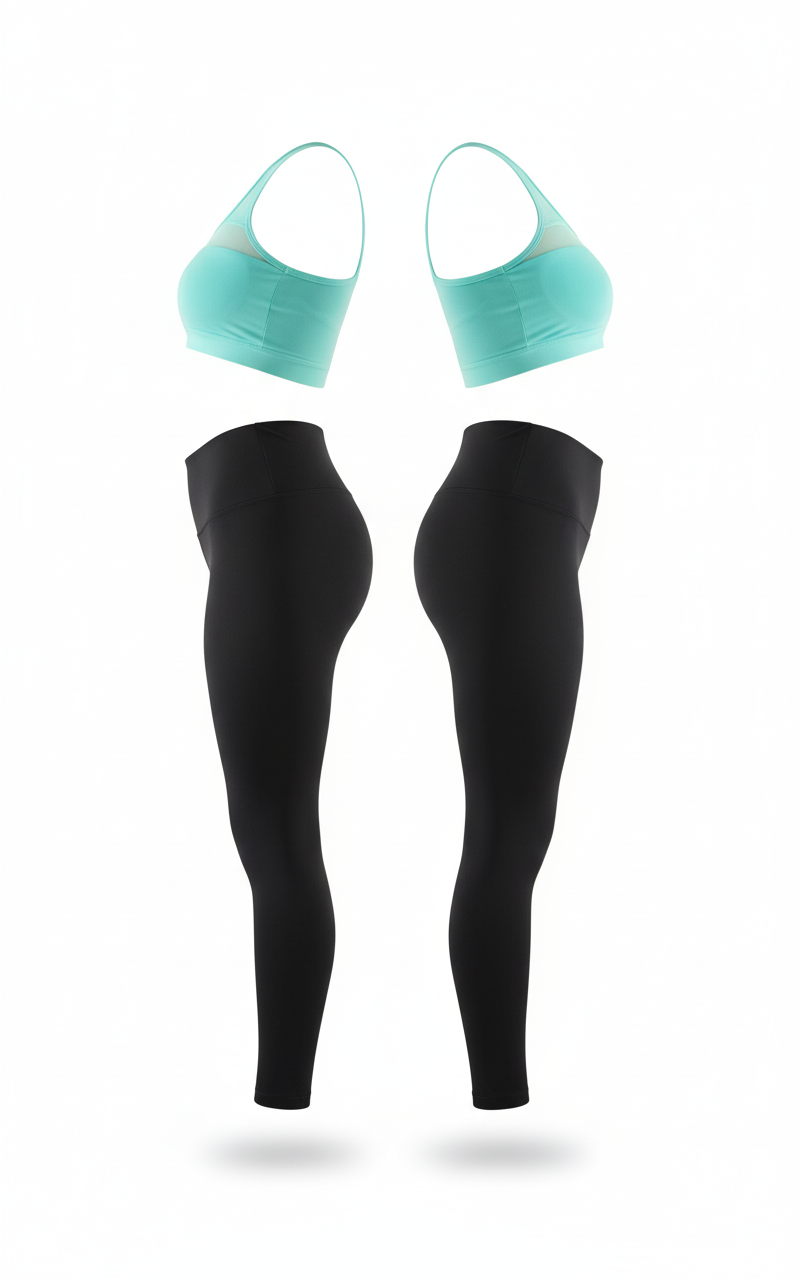 Conjunto deportivo con transparencias que estiliza y potencia tu figura