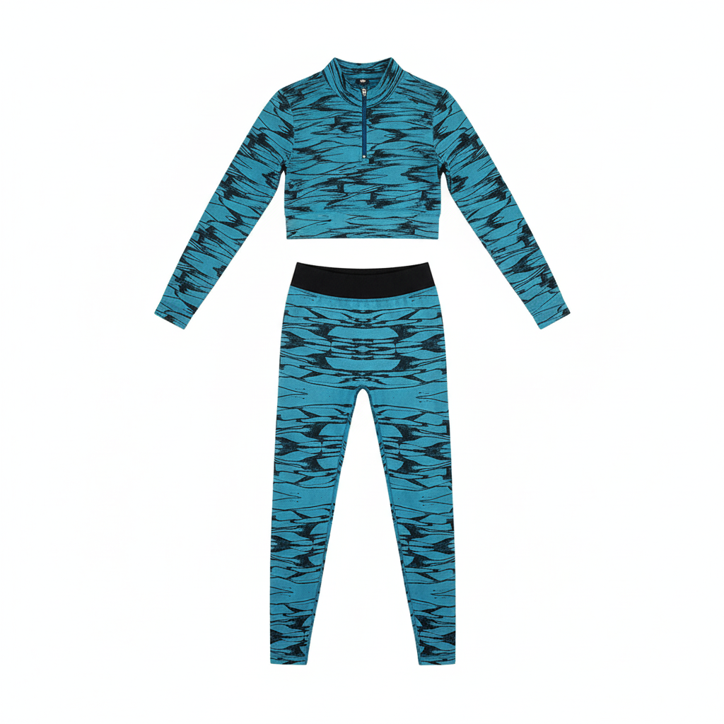 Conjunto deportivo con grecas que estiliza tu cuerpo con poder visual