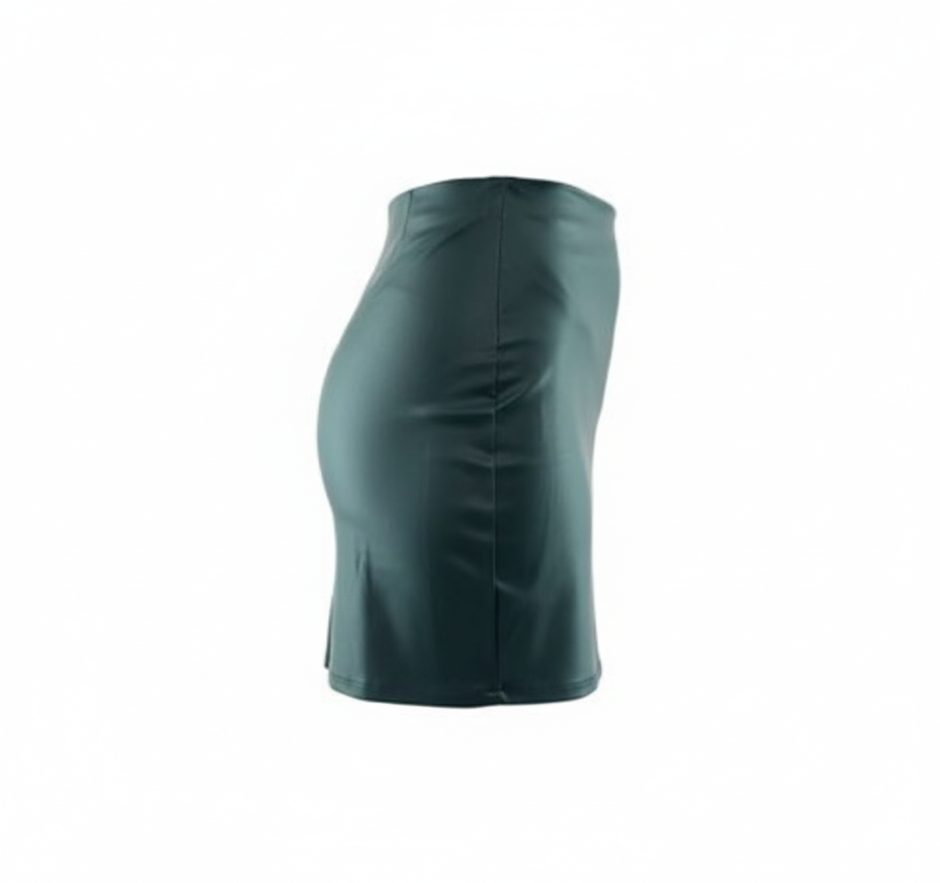 Minifalda vinipiel que define tu silueta con elegancia urbana