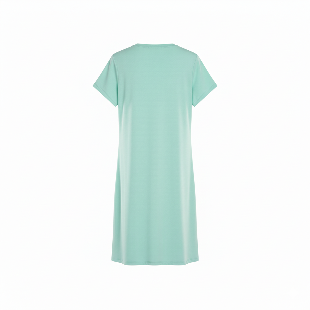 Vestido corto relajado que fluye con libertad y frescura