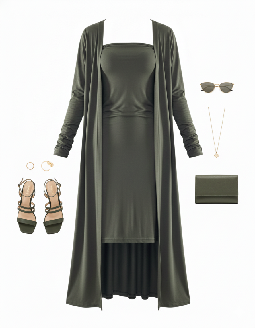 Vestido corte Chanel con ensamble que alarga visualmente tu silueta