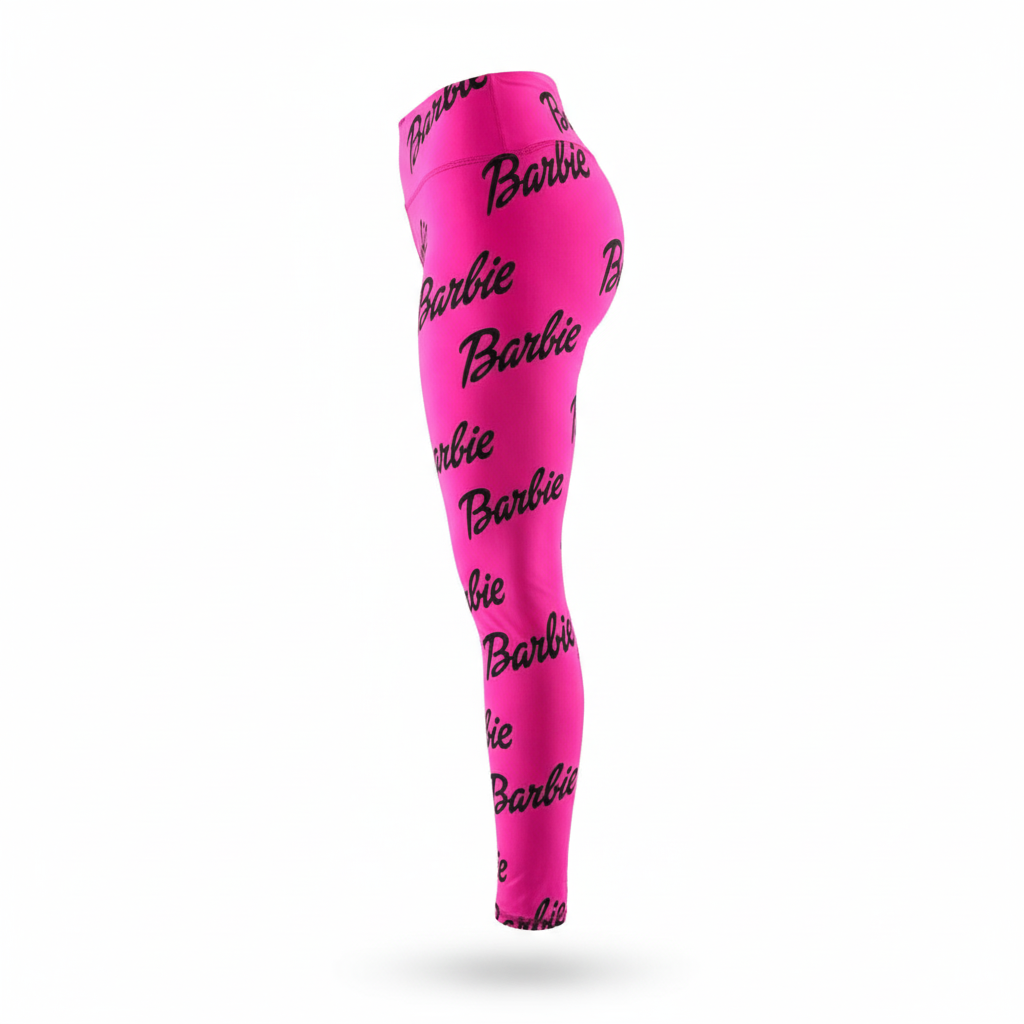 Leggins deportivos con estampado Barbie que realzan tu energía visual