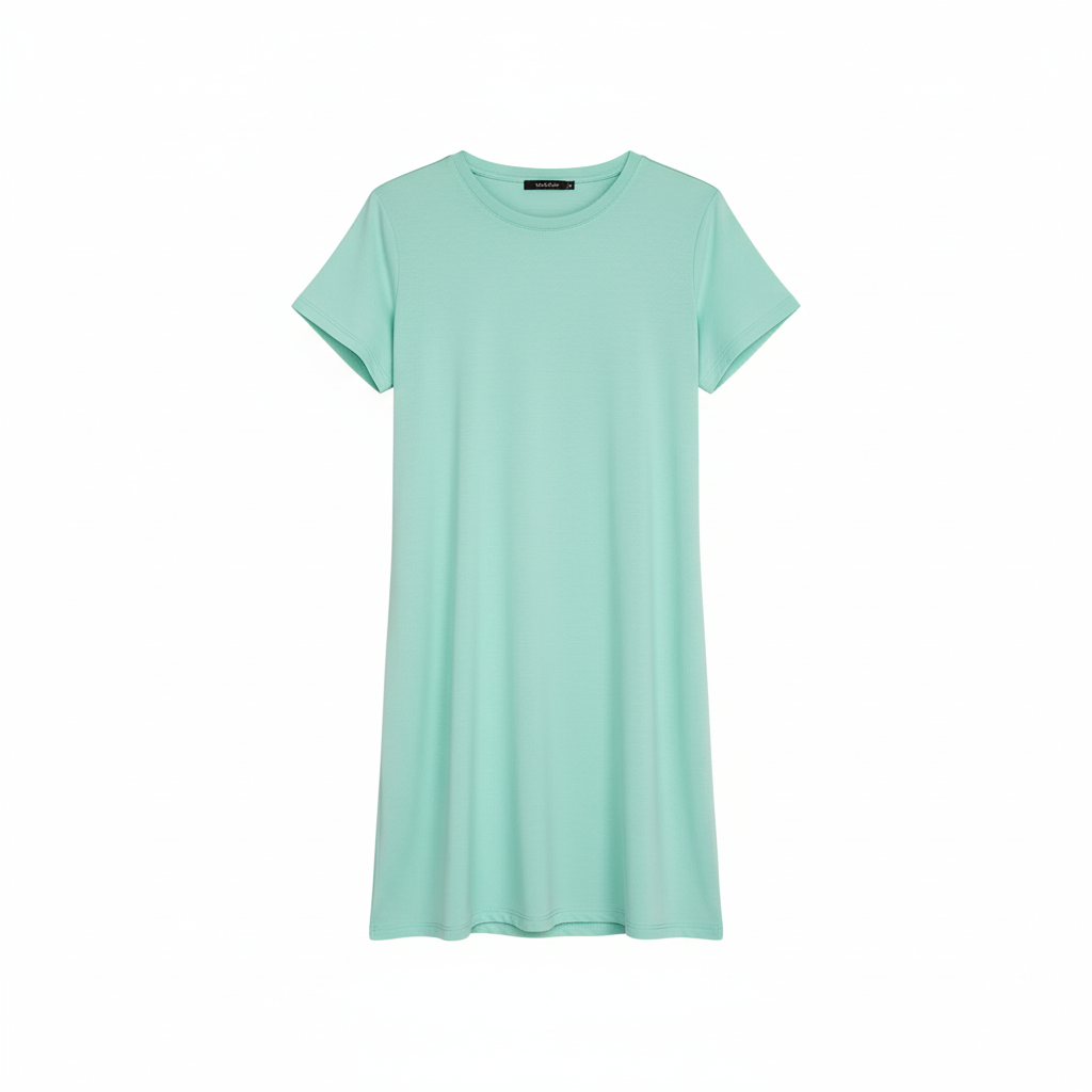 Vestido corto relajado que fluye con libertad y frescura