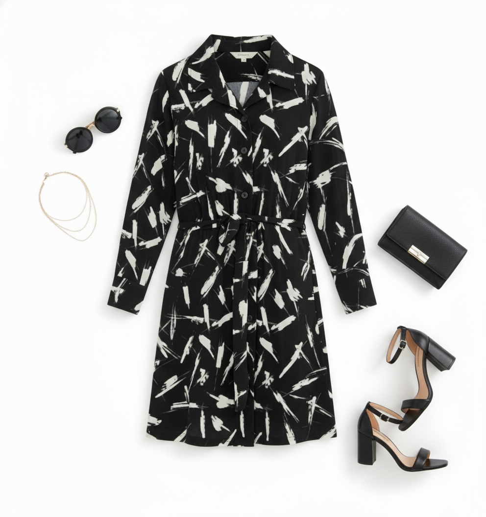 Vestido corto con estampado que marca tu estilo con autenticidad