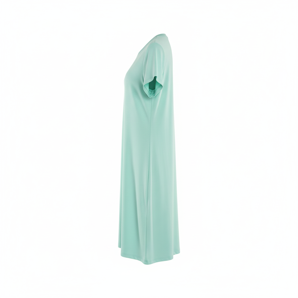 Vestido corto relajado que fluye con libertad y frescura