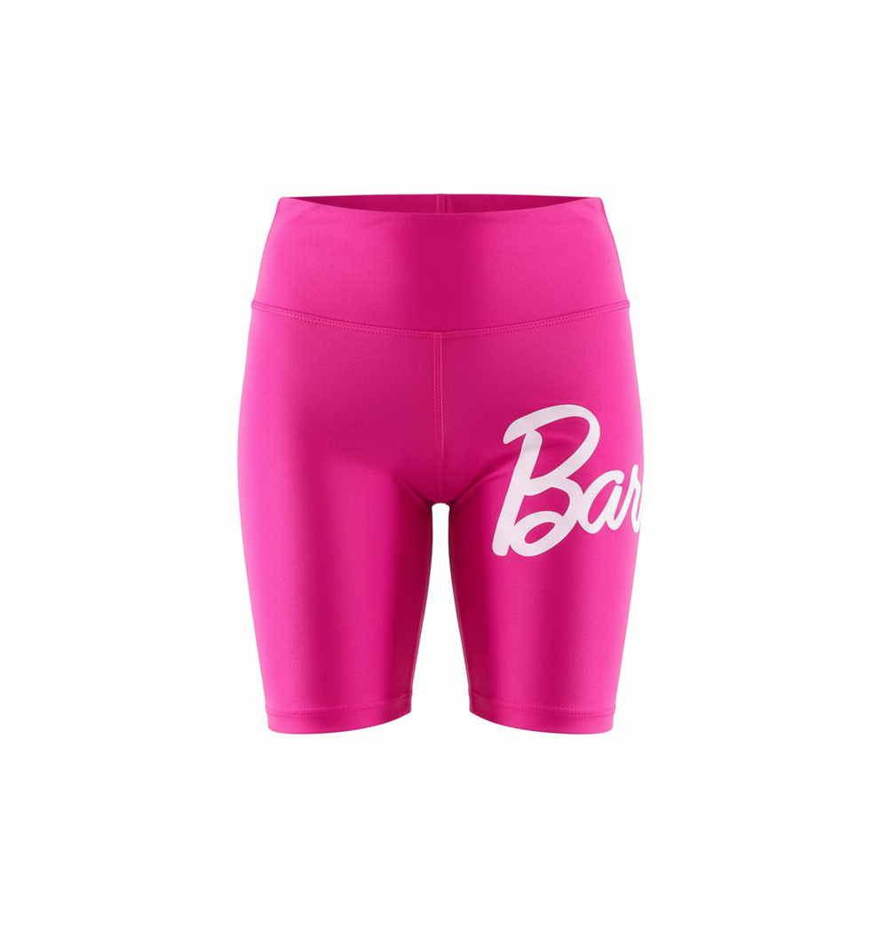 Leggins deportivos estilo Barbie que proyectan energía y movimiento