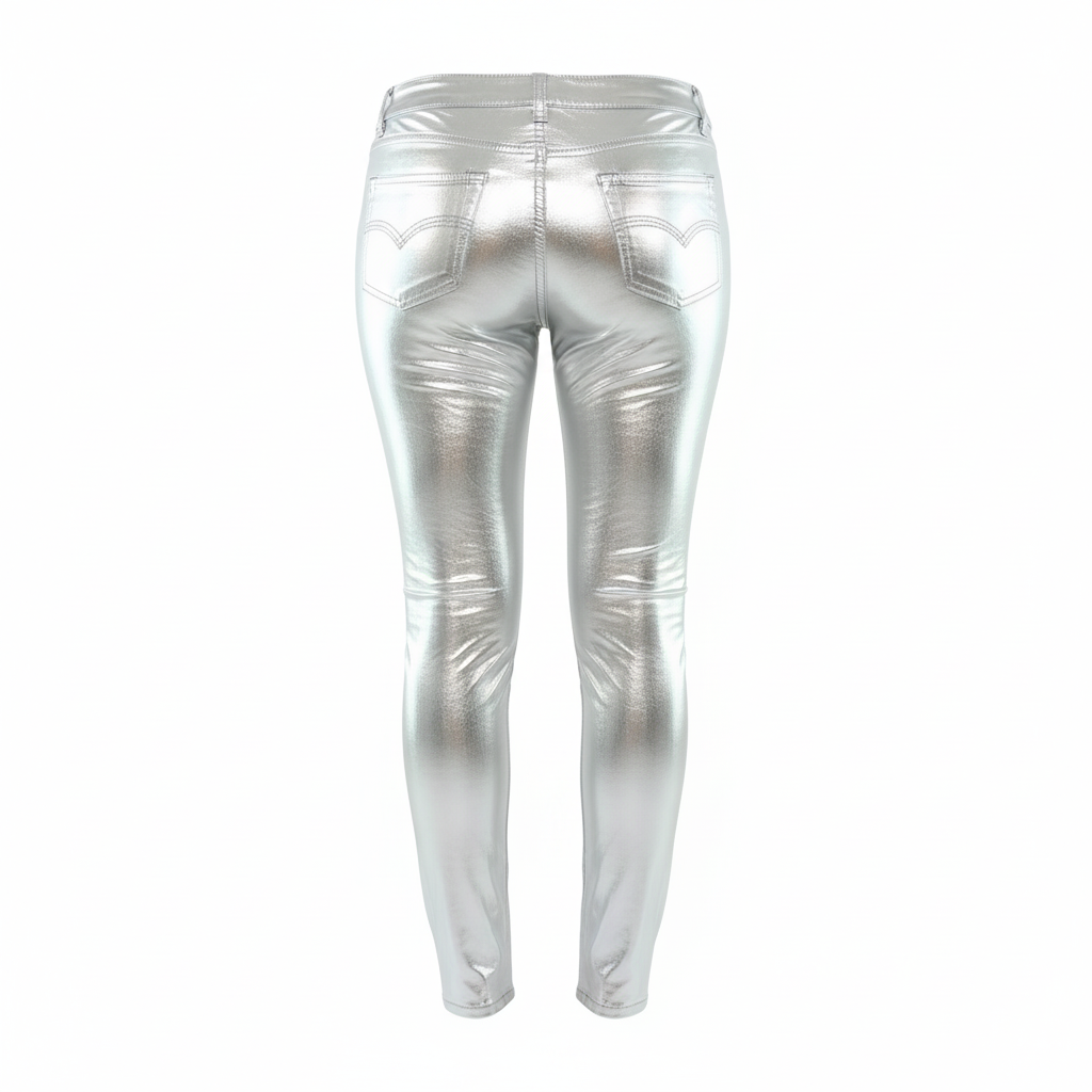 Pantalón ajustado brillante que potencia tu silueta con audacia visual