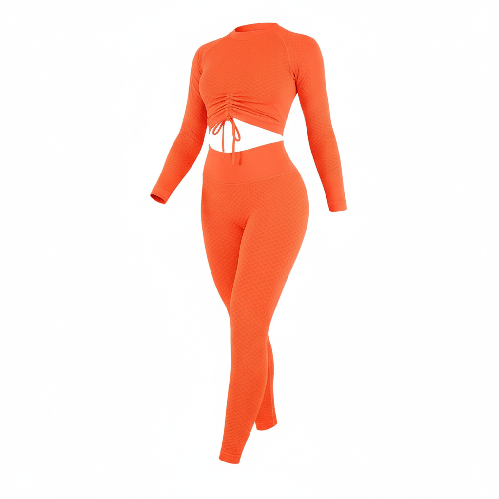 Conjunto deportivo moldeador que estiliza tu figura con impacto visual