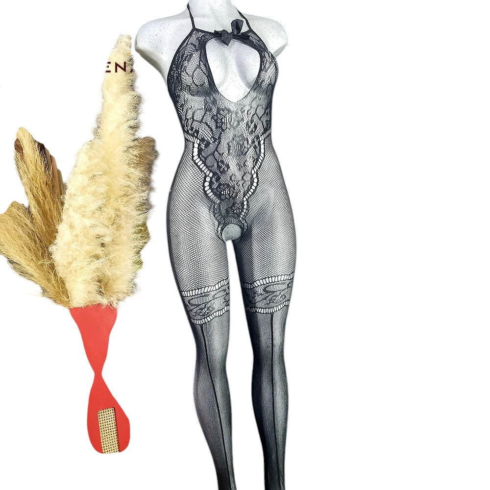Body teddy largo con encaje que seduce con sutileza extrema