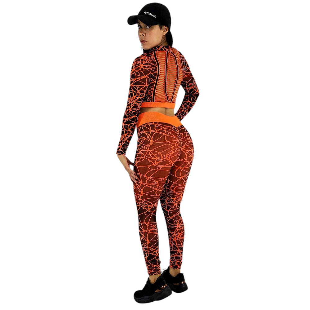 Conjunto deportivo largo con control que realza y estiliza tu silueta