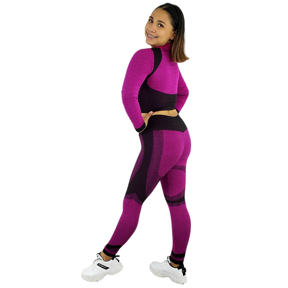 Conjunto deportivo con chaqueta que esculpe tu figura con actitud