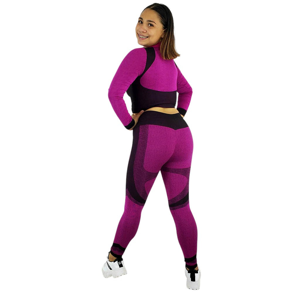 Conjunto deportivo con chaqueta que esculpe tu figura con actitud