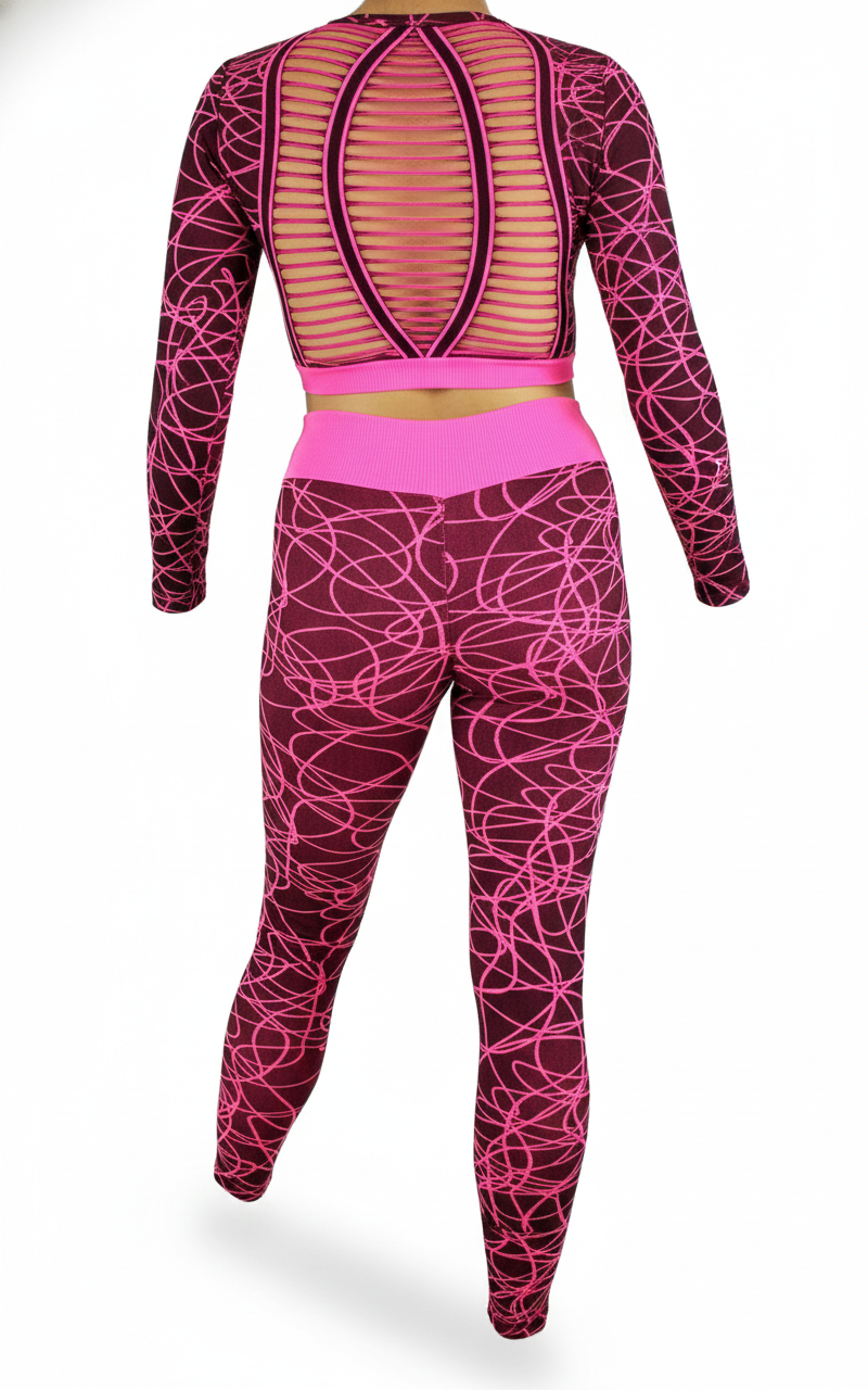 Conjunto deportivo largo con control que realza y estiliza tu silueta