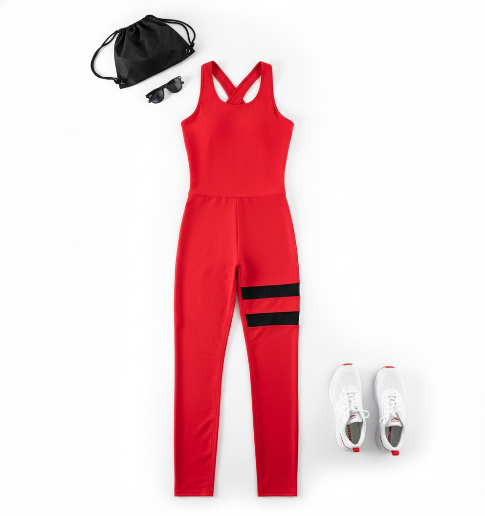 Palazzo deportivo sin mangas que estiliza con fuerza y libertad