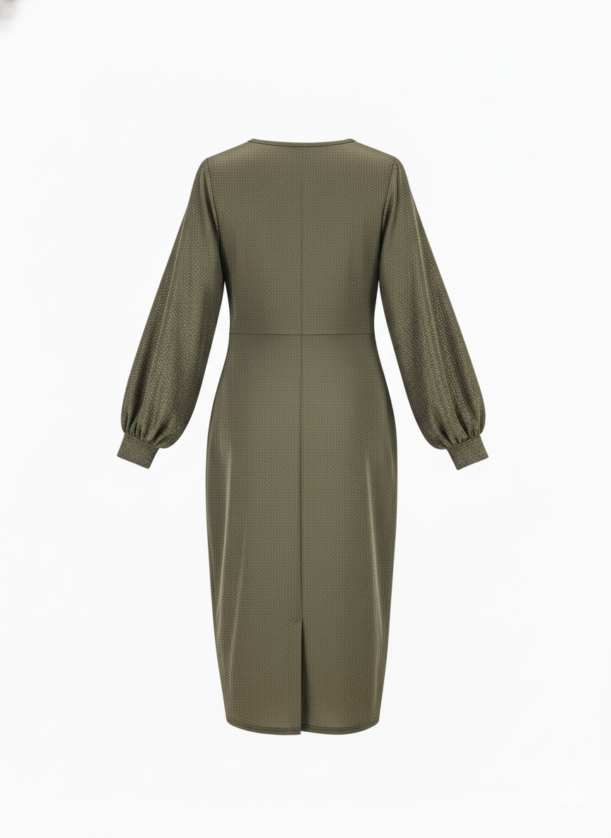 Vestido largo con escote en V que ilumina tu presencia con elegancia metálica