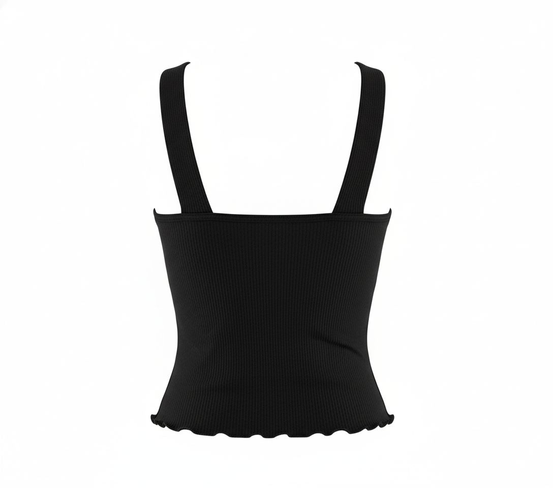 Blusa sin mangas con escote cruzado que destaca tu silueta