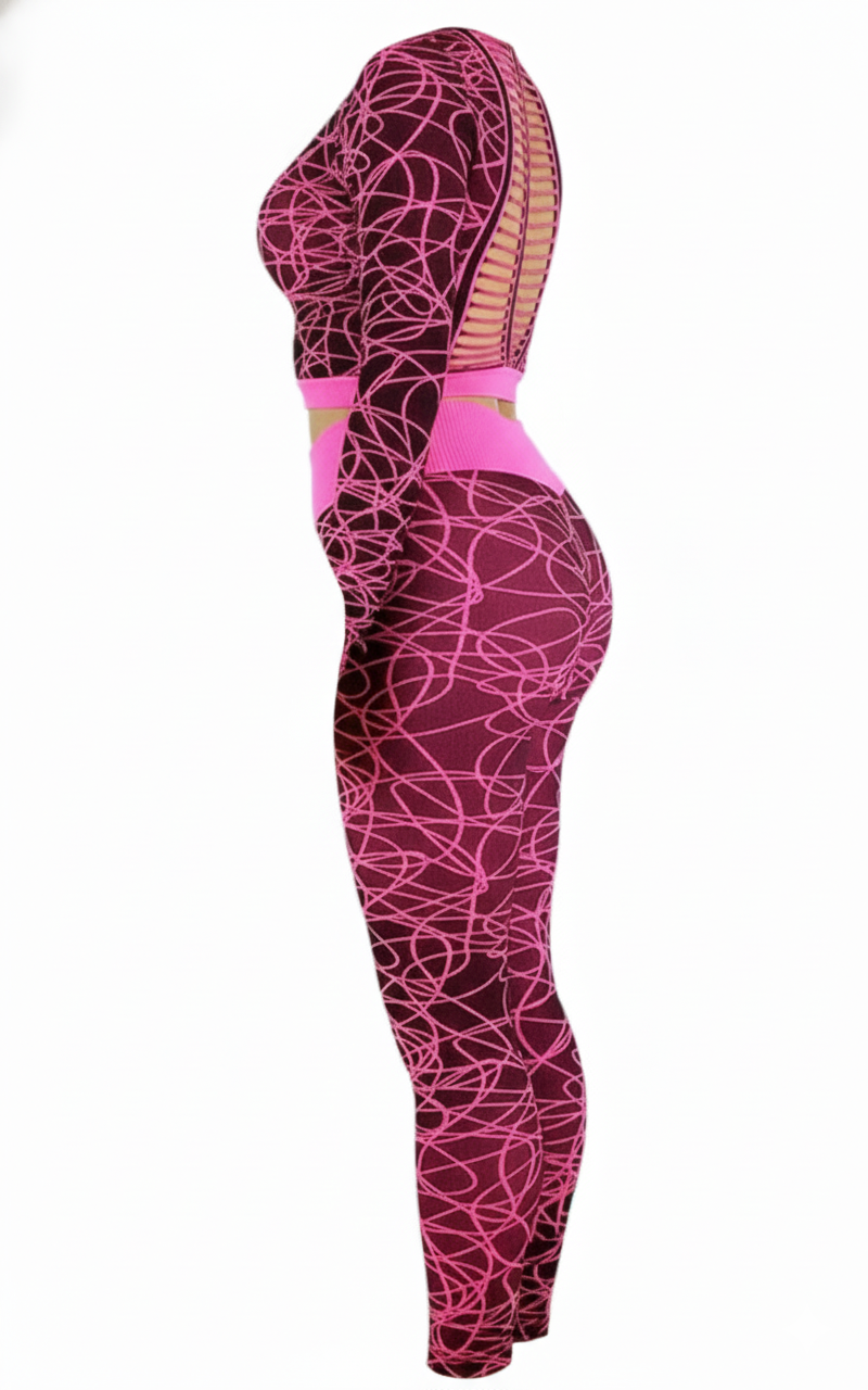Conjunto deportivo largo con control que realza y estiliza tu silueta