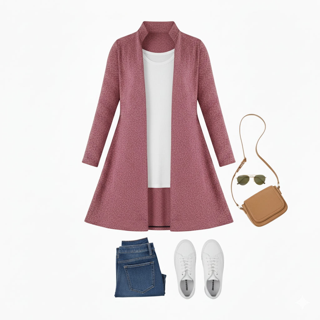 Ensamble clásico con caída favorecedora que estiliza tu figura