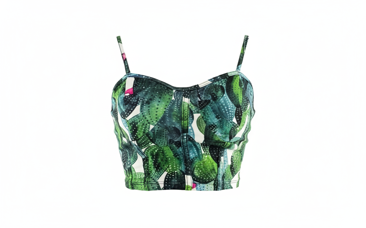 Croptop de tirantes que celebra tu figura con alegría mexicana