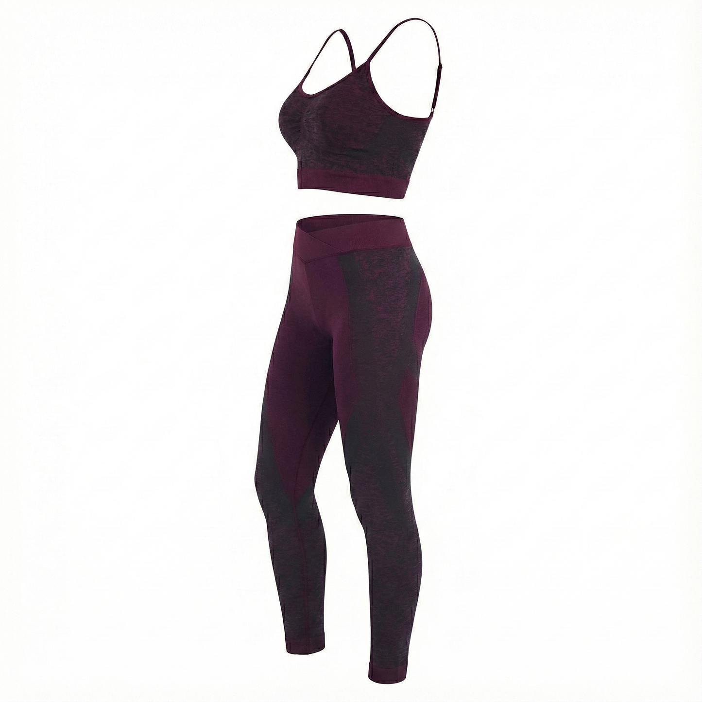 Conjunto deportivo moldeador con estampado felino que potencia tu energía