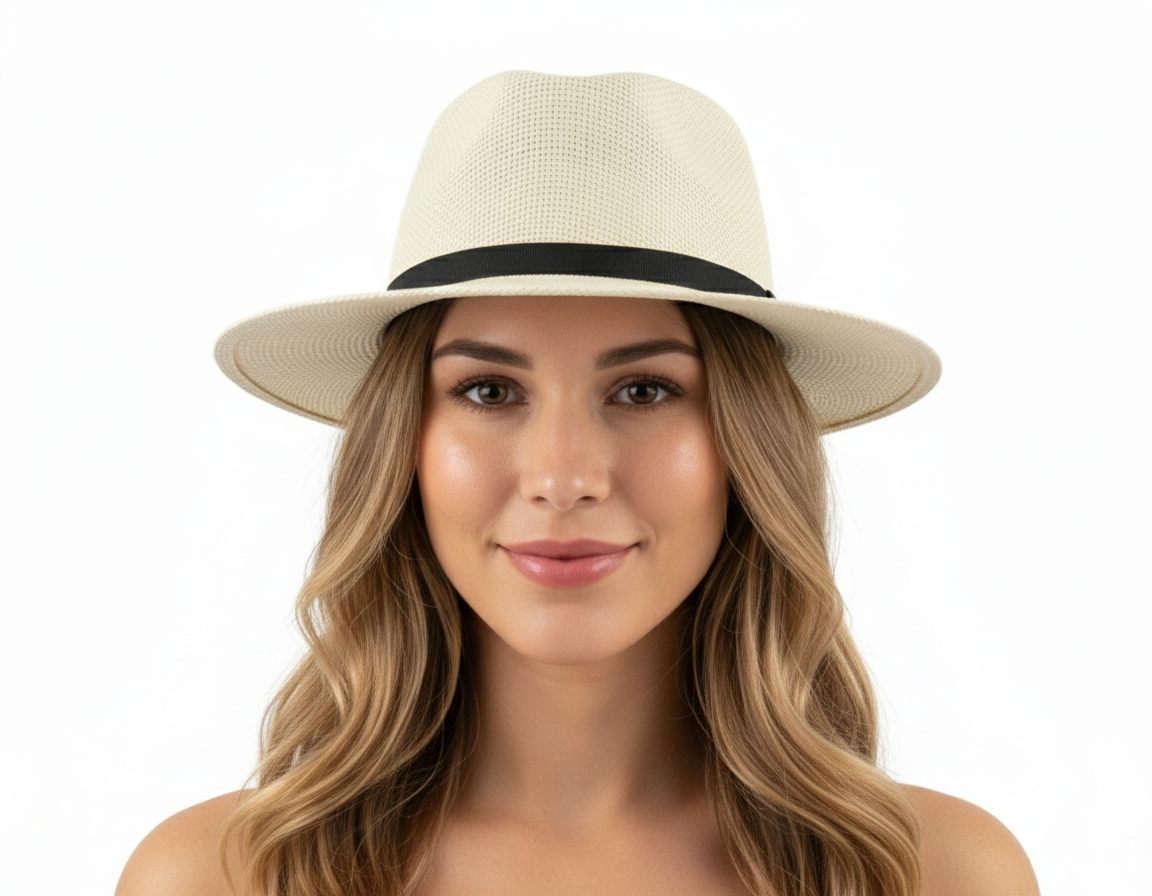 Sombrero panameño estructurado que eleva tu estilo con naturalidad elegante