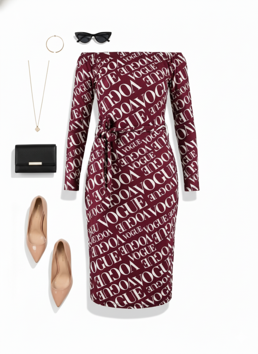 Vestido largo tipo lápiz con caída que realza tu silueta