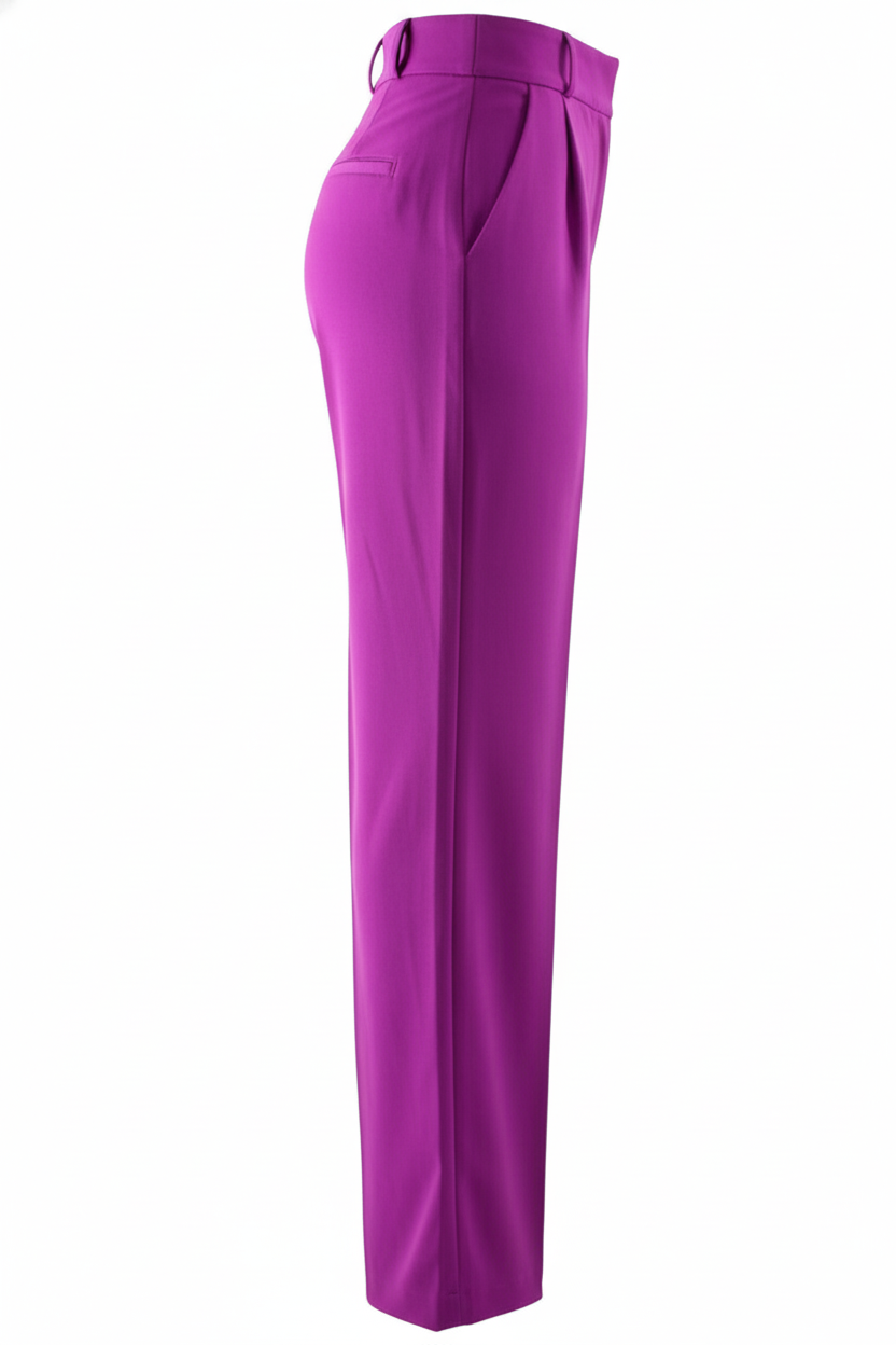 Pantalón recto con caída elegante que estiliza tu silueta