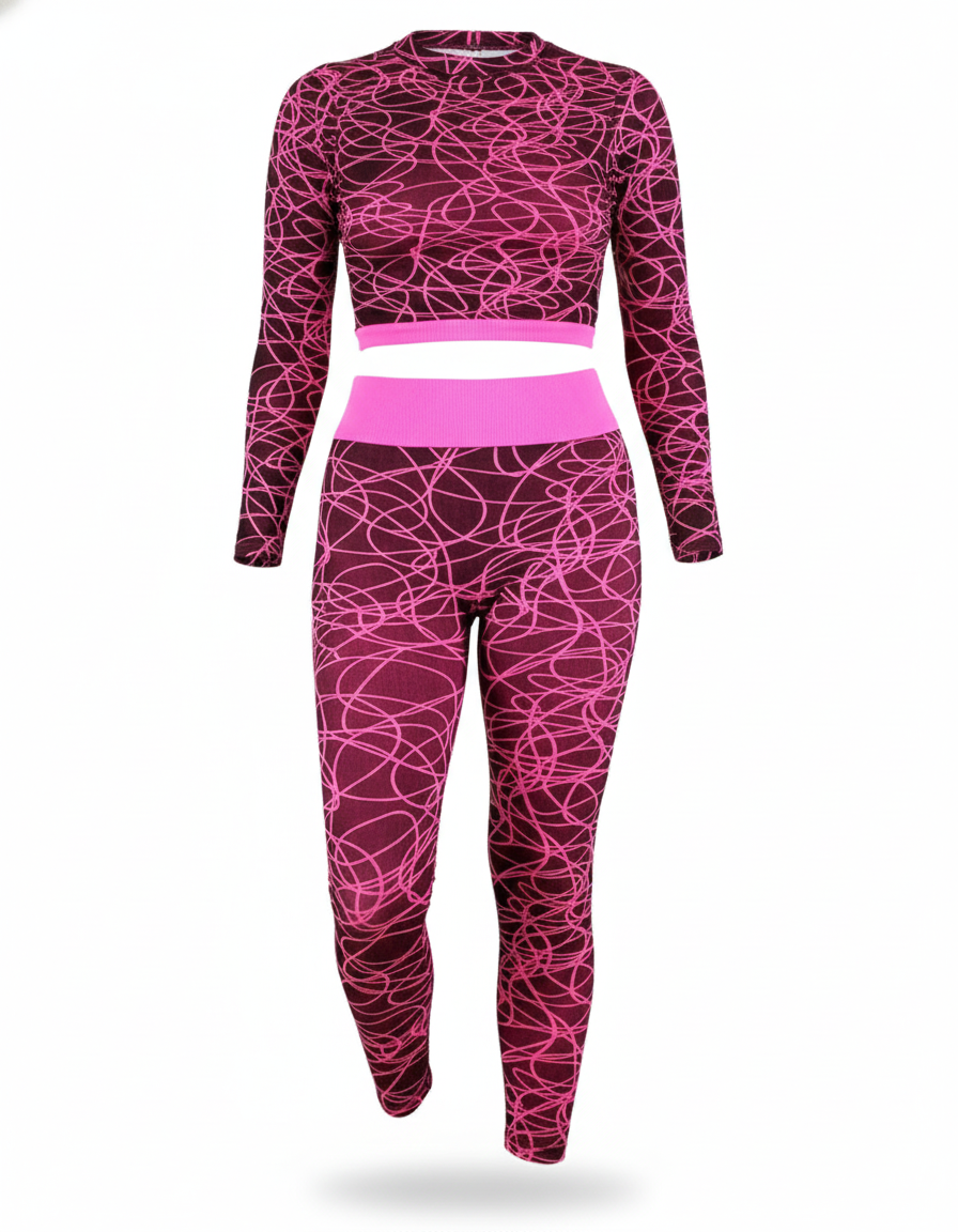 Conjunto deportivo largo con control que realza y estiliza tu silueta