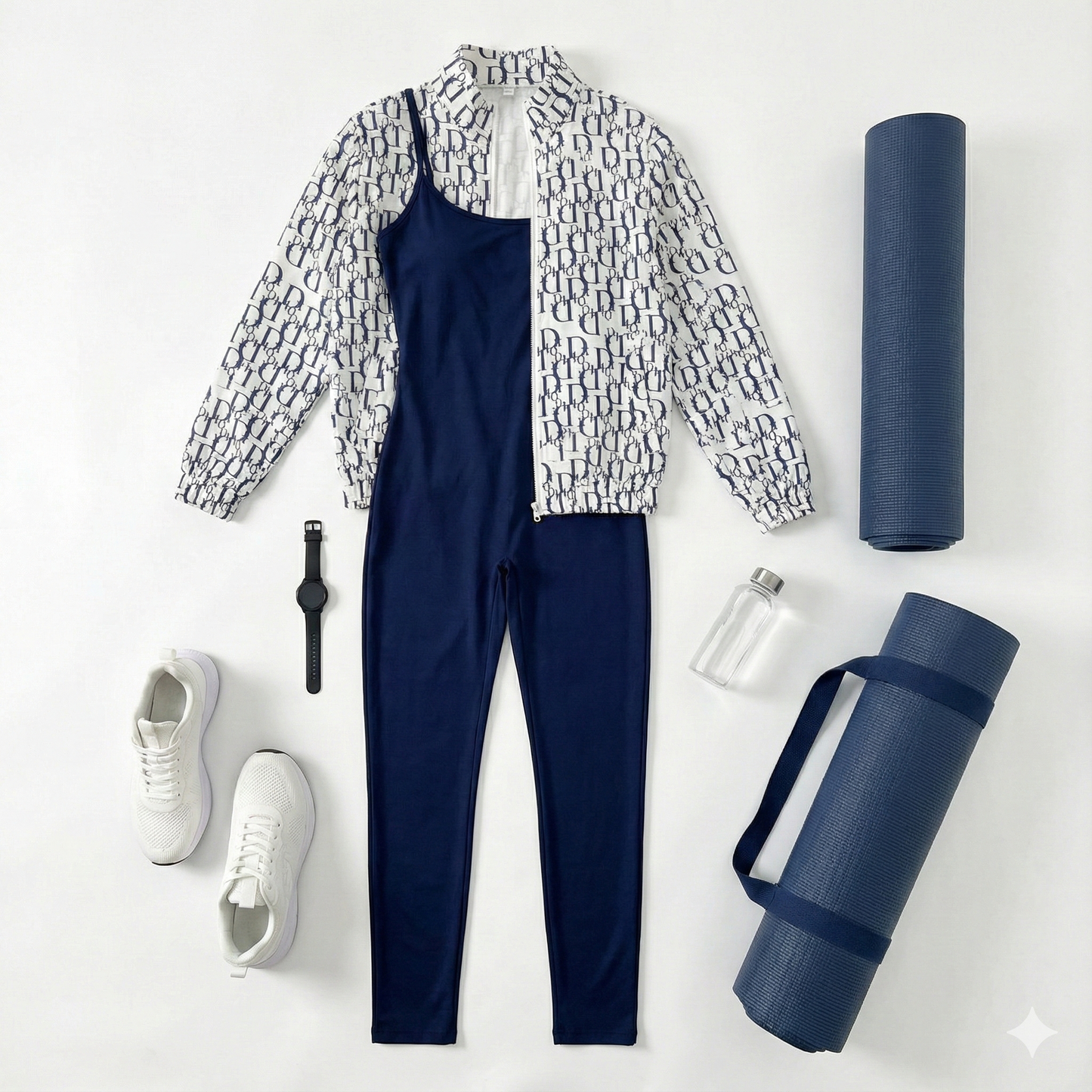 Palazzo deportivo con chaqueta que moldea tu figura y activa tu energía