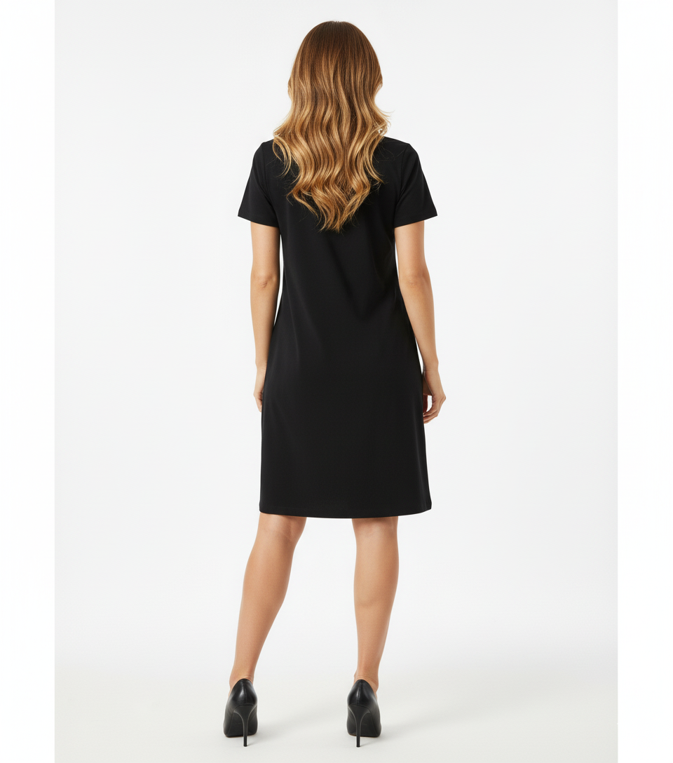 Vestido corte imperio que suaviza tu silueta con delicadeza casual