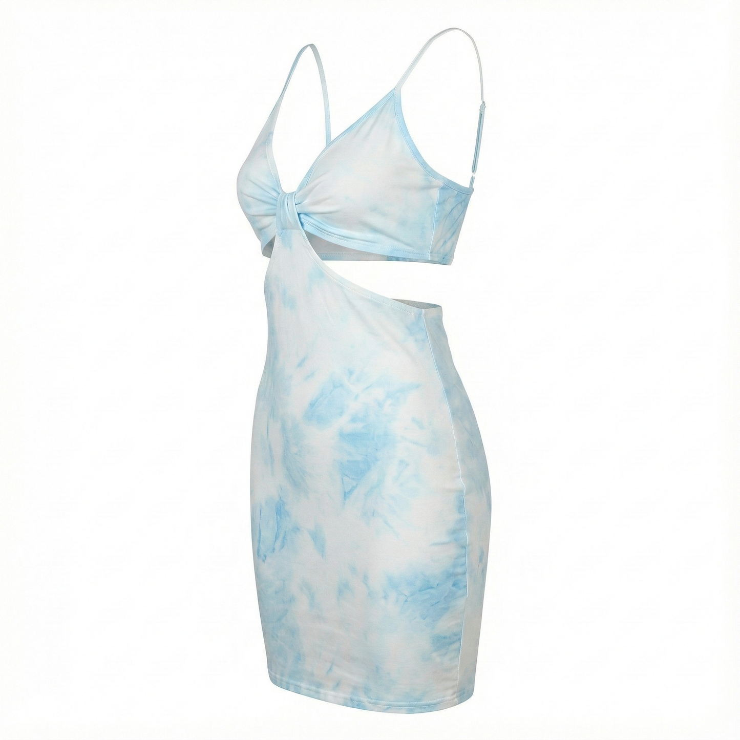 Minivestido de tirantes que realza tu figura con un toque vibrante y sensual