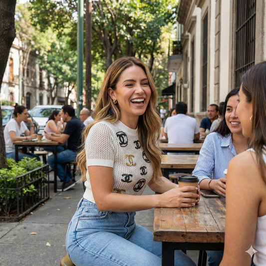 Blusa corta tipo malla con brillo de lentejuelas que resalta tu estilo único